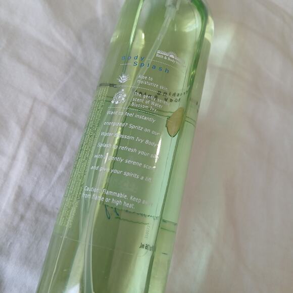 Rare Bath & Body Works WATER BLOSSOM IVY Refreshing Body Splash 8oz - Picture 3 of 10